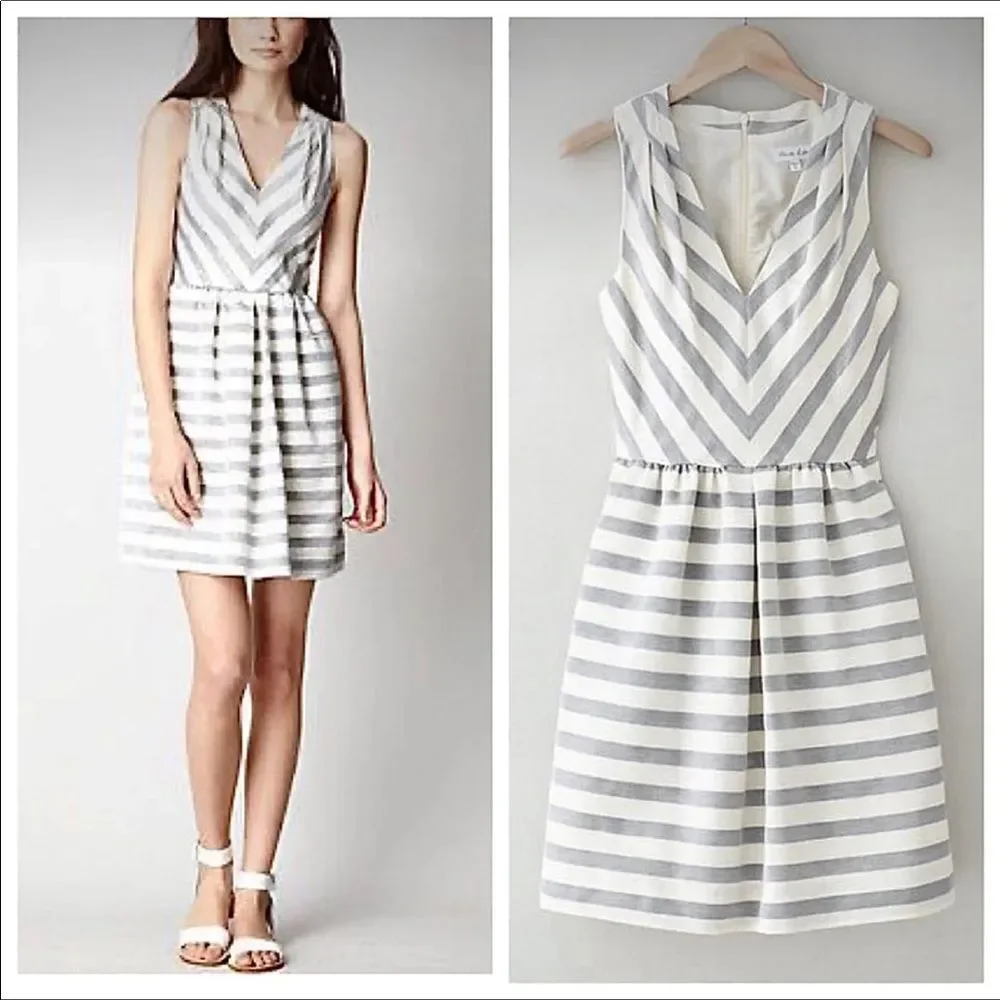 Steven Alan Lucille fit and flare striped sleeveless dress 4